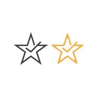 Feedback star testimonial. Vector icon template