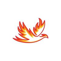 Phoenix bird. Vector logo icon template
