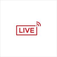 Live video, streaming icon vector