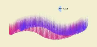 Abstract data technology background connected with lines and dots. vector