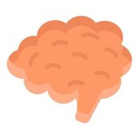 brain vector flat icon, school and education icon