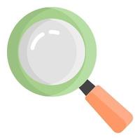 magnifier vector flat icon, school and education icon