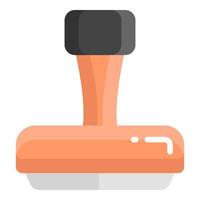 stamp vector flat icon, school and education icon