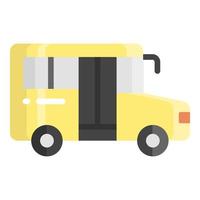 school van vector flat icon, school and education icon