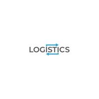 Logistic with arrow, delivery, network, marketing. Vector outline icon logo template