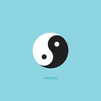 yin yang, equilibrio. plantilla de icono de vector