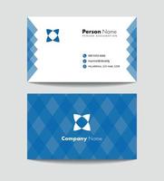 Print ready clean minimal business card corporate style vector