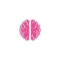 Brain top view. Vector icon template