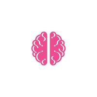 Brain top view. Vector icon template