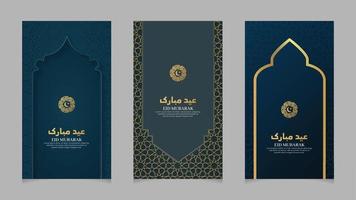 Eid Mubarak Islamic Realistic Social Media Stories Collection Template