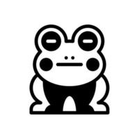 frog solid style icon. vector illustration for graphic design, website, app