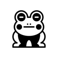 frog solid style icon. vector illustration for graphic design, website, app