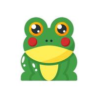 frog flat style icon. vector illustration for graphic design, website, app