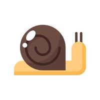 snail flat style icon. vector illustration for graphic design, website, app