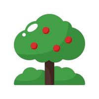 icono de estilo plano de árbol. ilustración vectorial para diseño gráfico, sitio web, aplicación vector