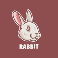 Rabbit mascot logo for esport gaming or emblems vector