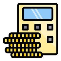 calculator for cryptocurrency coin vector