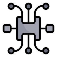 cryptocurrency distribution square node with dots vector