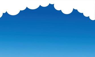 blue sky and cloud background. vector art illustration