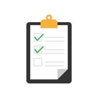 clipboard with checklist icon. to do list symbol. vector illustration