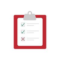 clipboard with checklist icon. to do list symbol. vector illustration