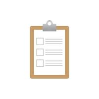 portapapeles con icono de lista de verificación. para hacer el símbolo de la lista. ilustración vectorial vector