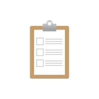 clipboard with checklist icon. to do list symbol. vector illustration