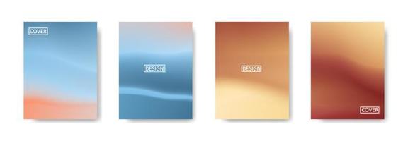 Set of abstract background with beautiful gradation color, colorful background for poster flyer banner backdrop.vertical banner.cool fluid background vector illustration