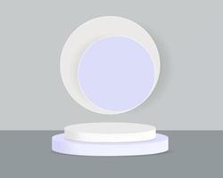 Display podium for product and cosmetic. minimal abstract scene Vector