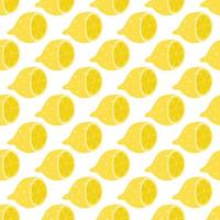 Seamless bright light pattern with Fresh lemons for fabric, drawing labels, print on t-shirt, wallpaper of children's room, fruit background. Slices of a lemon summer background. vector