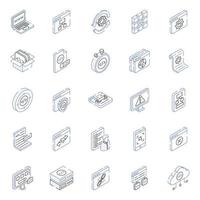 Web Development Isometric Icons Pack
