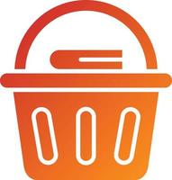 Laundry Basket Icon Style vector