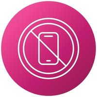 No Phone Icon Style vector