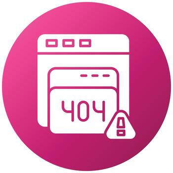 Website Error Icon Style vector