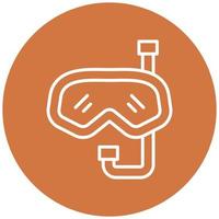 Diving Mask Icon Style vector