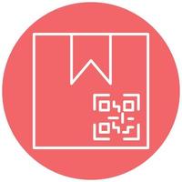 Package QR Code Icon Style vector