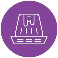 Flan Icon Style vector