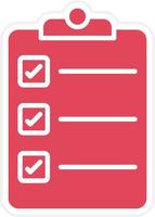 Checklist Icon Style vector