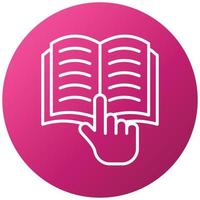 Study Hand Icon Style vector