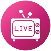 Live Broadcast Icon Style vector