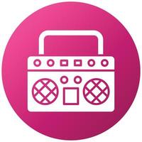 Boombox Icon Style vector