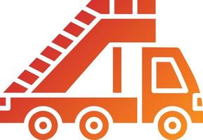 Ladder Truck Icon Style vector