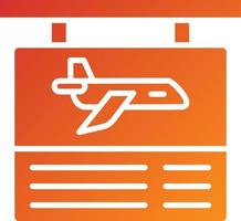 Flight Information Icon Style vector