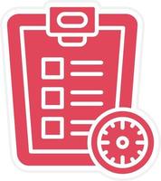 Tasks Schedule Icon Style vector