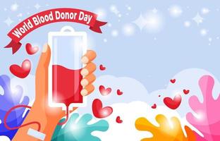 World Blood Donor Day Background vector