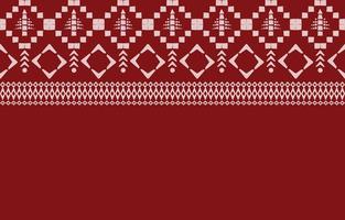 Seamless pattern, white and red sweater fabric pattern, Christmas and New Year winter fabric pattern, Santa Claus apparel knitting pattern. vector
