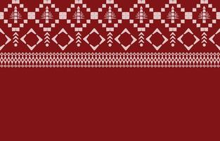 Seamless pattern, white and red sweater fabric pattern, Christmas and New Year winter fabric pattern, Santa Claus apparel knitting pattern. vector