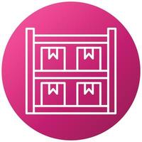 Package Shelves Icon Style vector