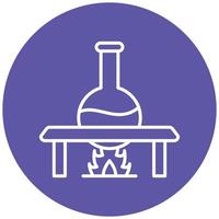 Bunsen Burner Icon Style vector
