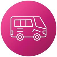 estilo de icono de transporte público vector